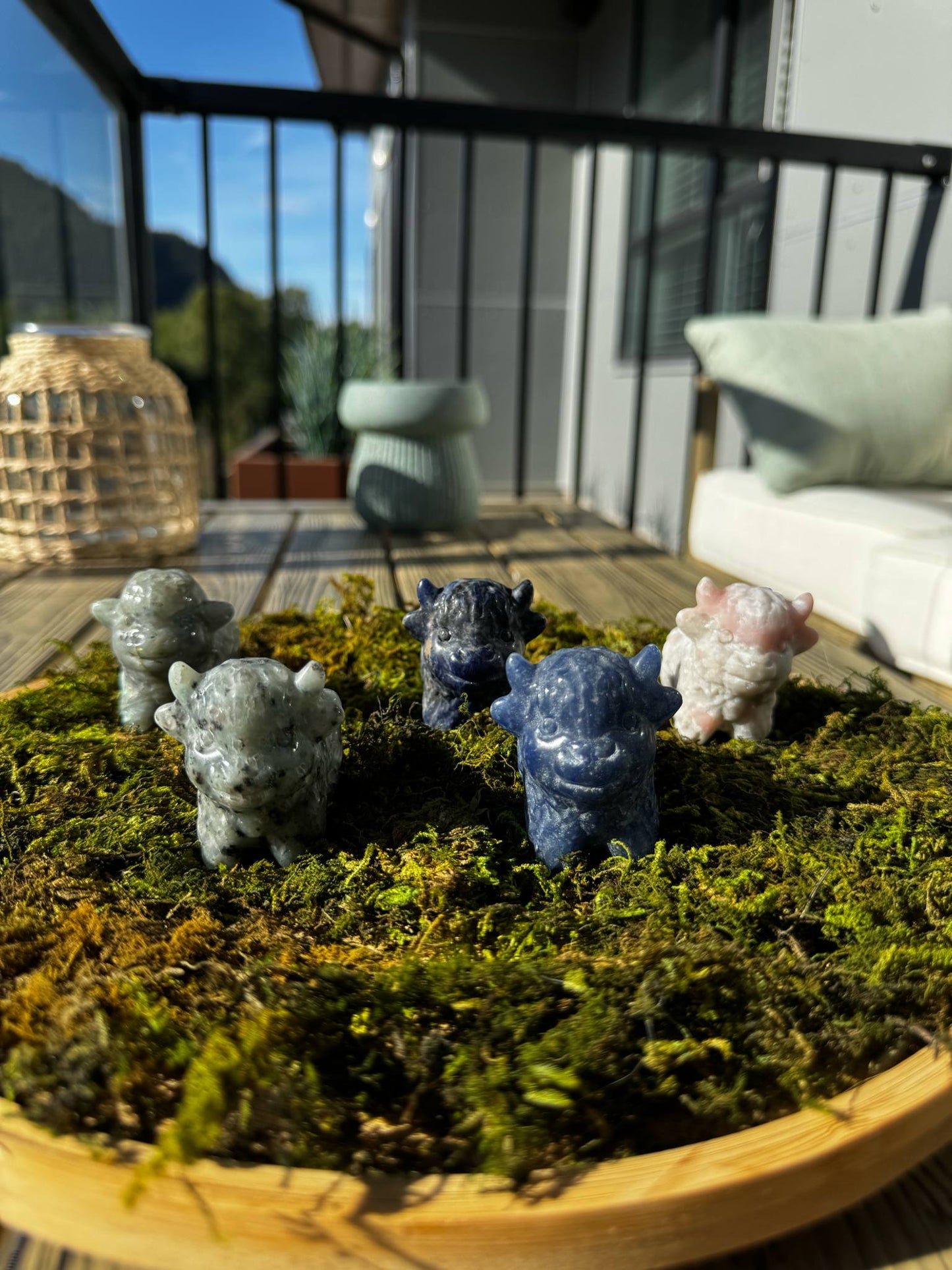 Highland Cow Carvings