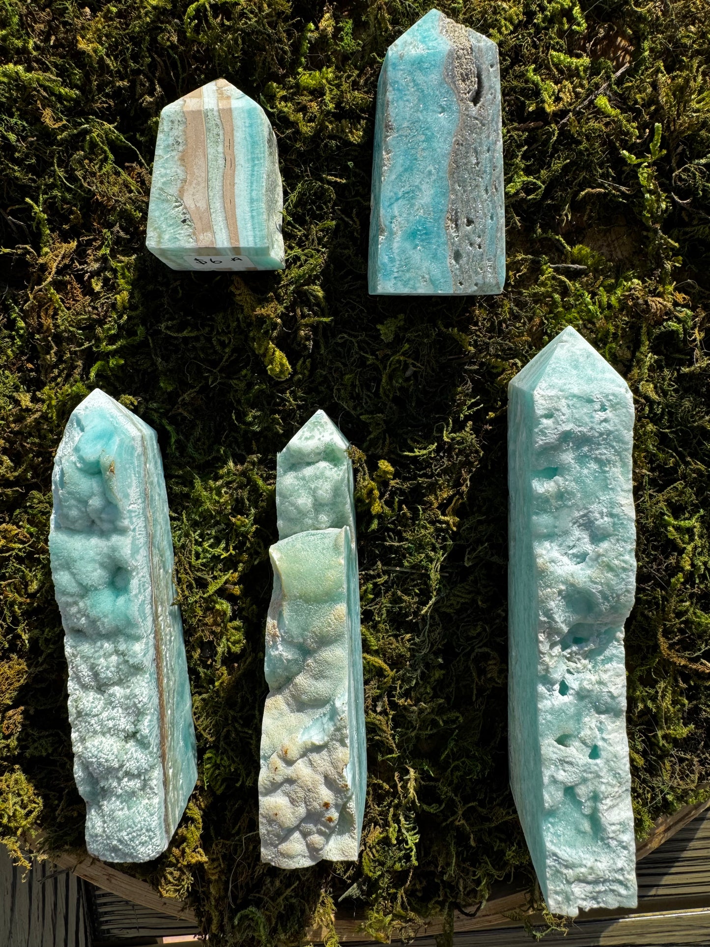 Blue Aragonite Towers