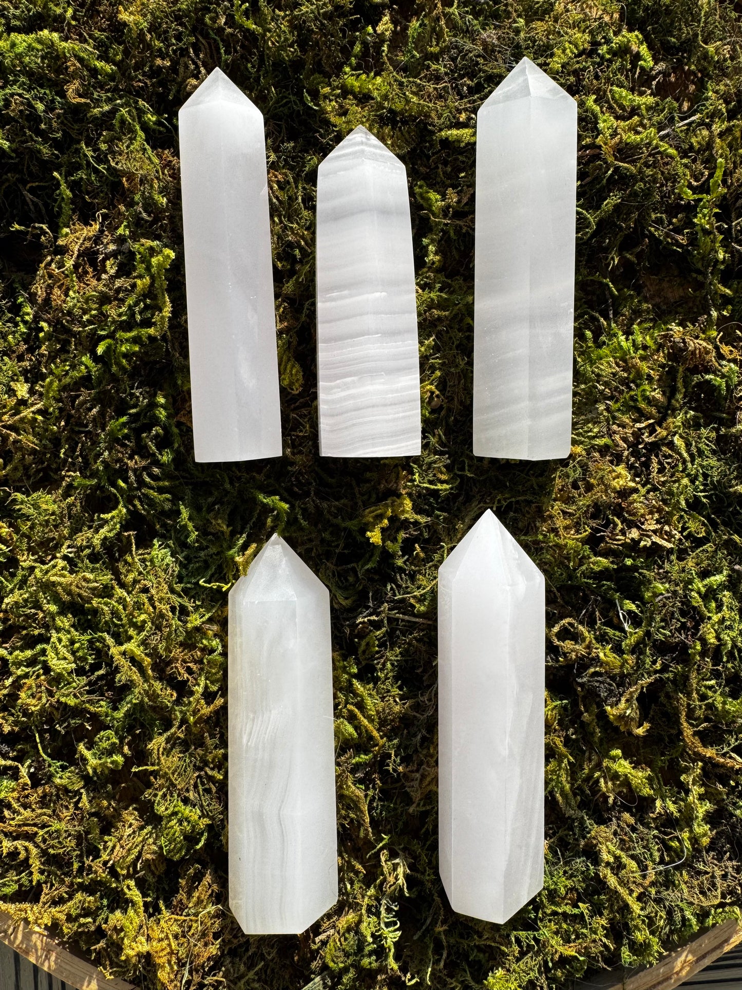 Pink Mangano Calcite Towers