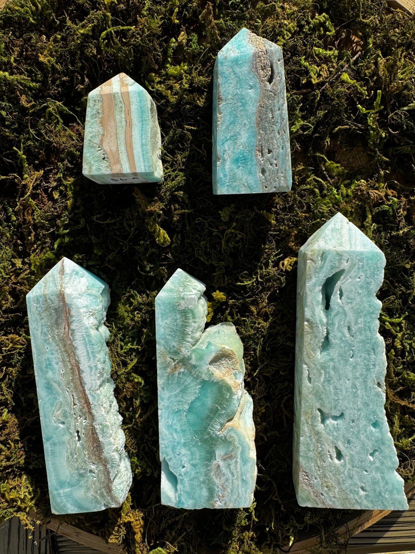 Blue Aragonite Towers