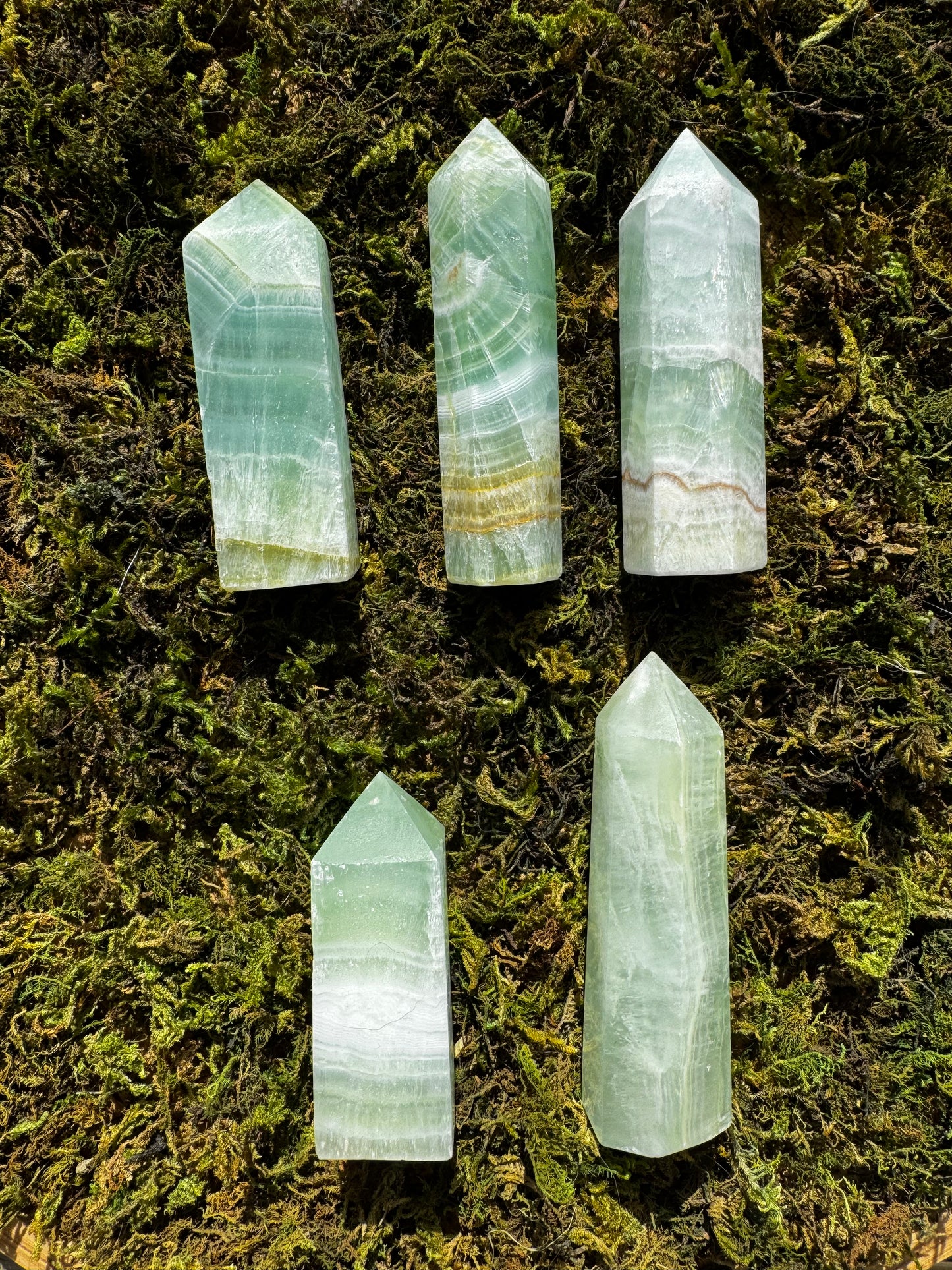 Pistachio Calcite Towers