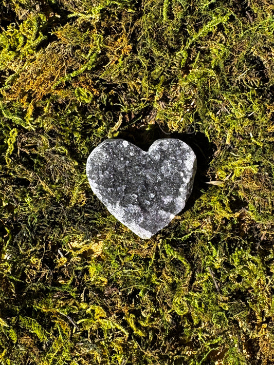 Mini Black Amethyst Heart