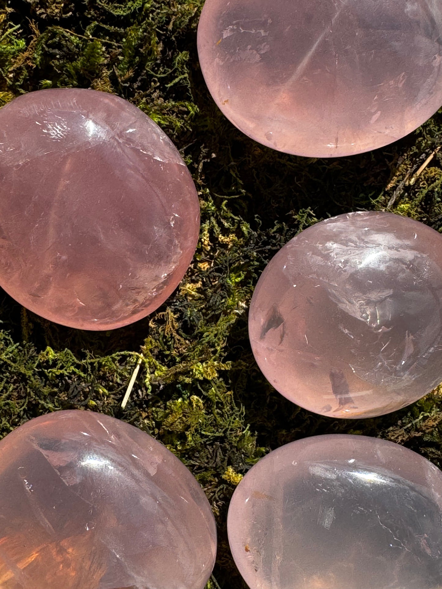 Star Rose Quartz Palm Stones